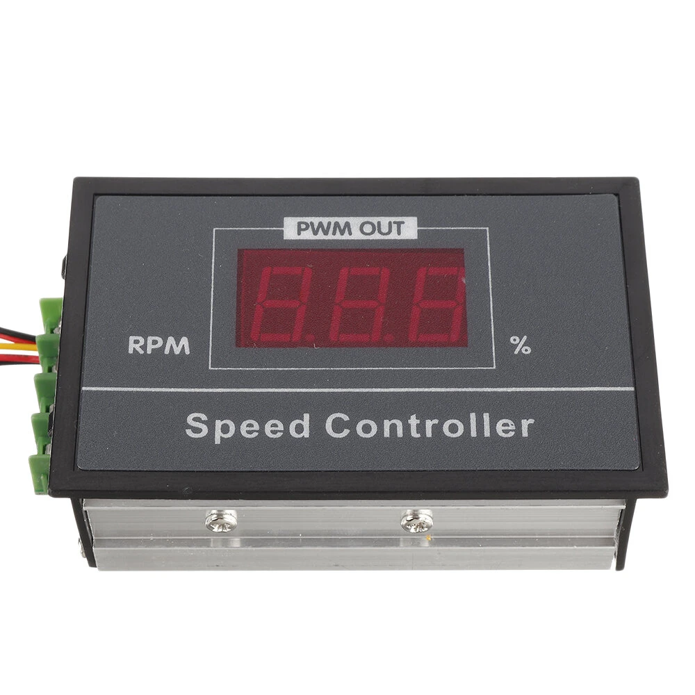 30A DC 6V 12V 24V 48V PWM Motor Speed Controller LED Digital Display Adjustable Voltage Regulator with Potentiometer Switch — view 5