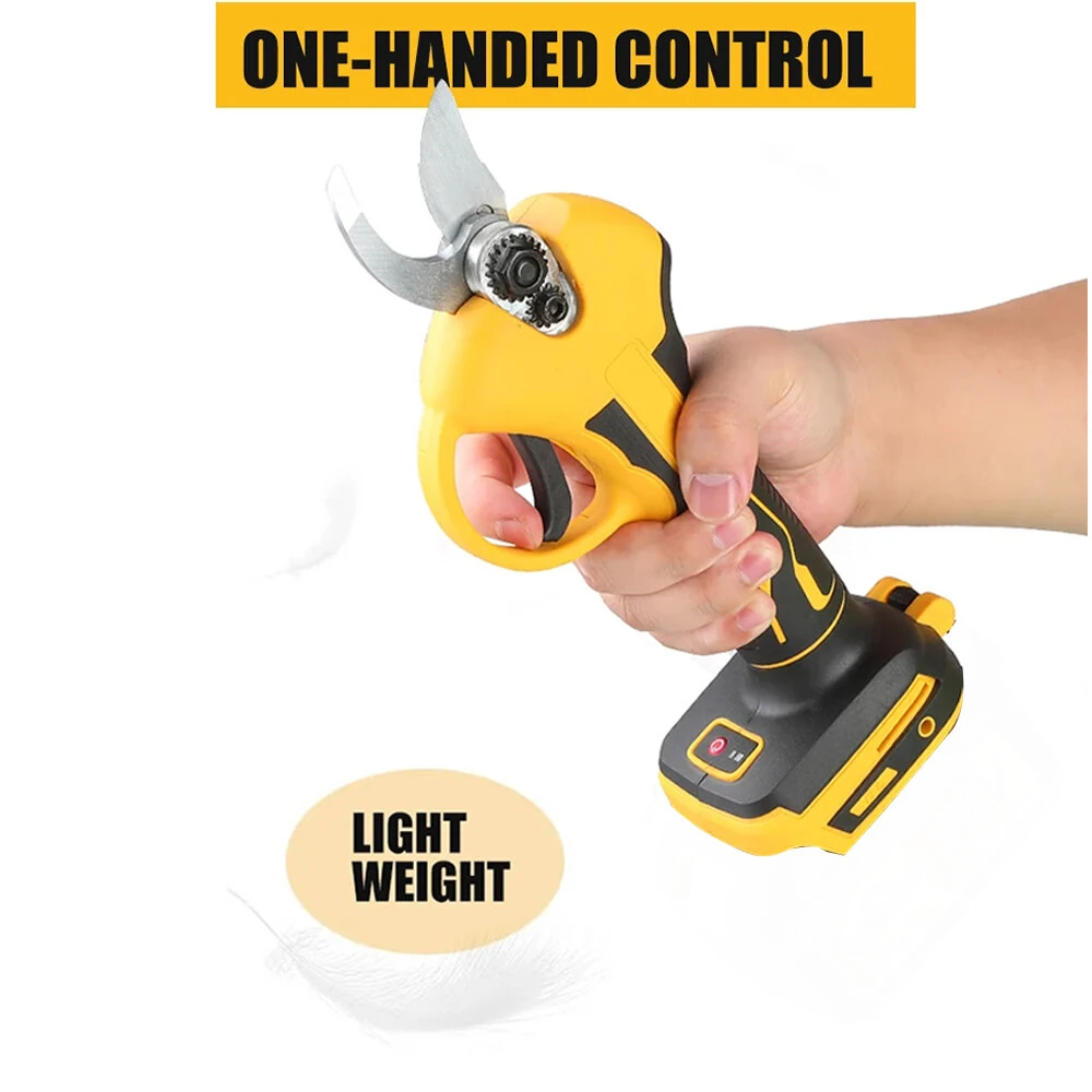 30mm Brushless Rechargeable Wireless Pruning Scissors Efficient Cutting Diameter Portable Electric Tool for Gardening Fruit Trees Potted Plants Safety Switch Quick-Release Blade — view 6