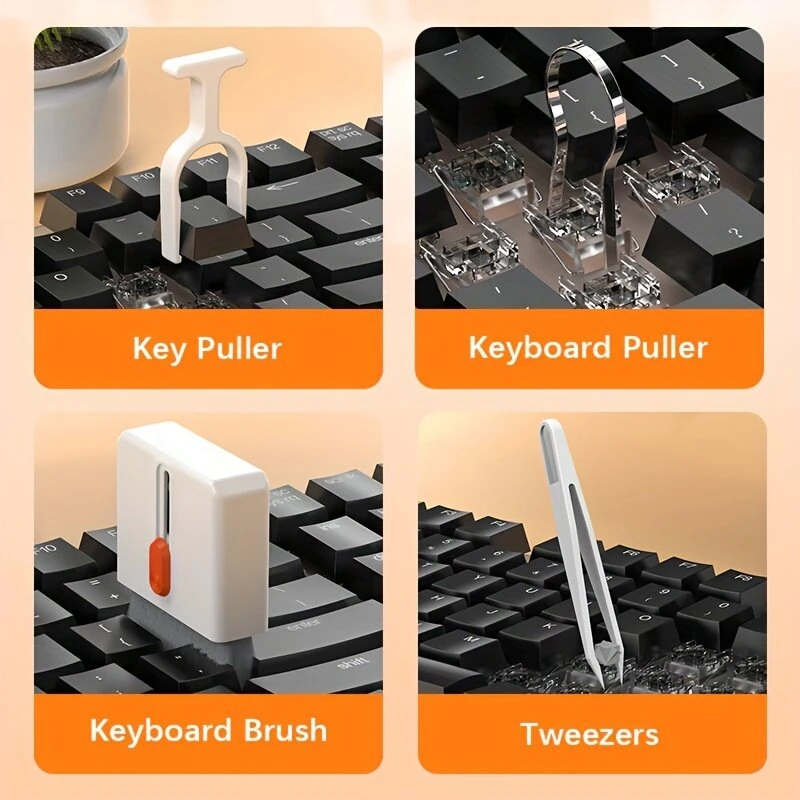 32 In 1 Cleaning Brush Set Multi-function Keyboard Cleaner Cleaning Brush Kit Kit Earplugs PC Laptop Phone Headset Camera — view 9