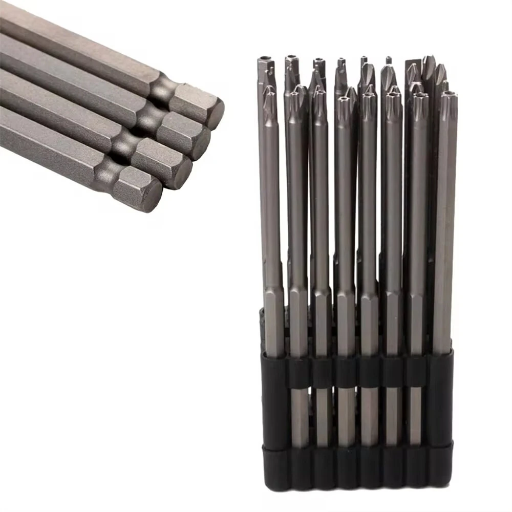 32PCS Set Extended Batch Head Combination Electric Drill Screwdriver Batch Head Irregular Hexagonal Cross One Word Batch Head Carbon Steel — view 4