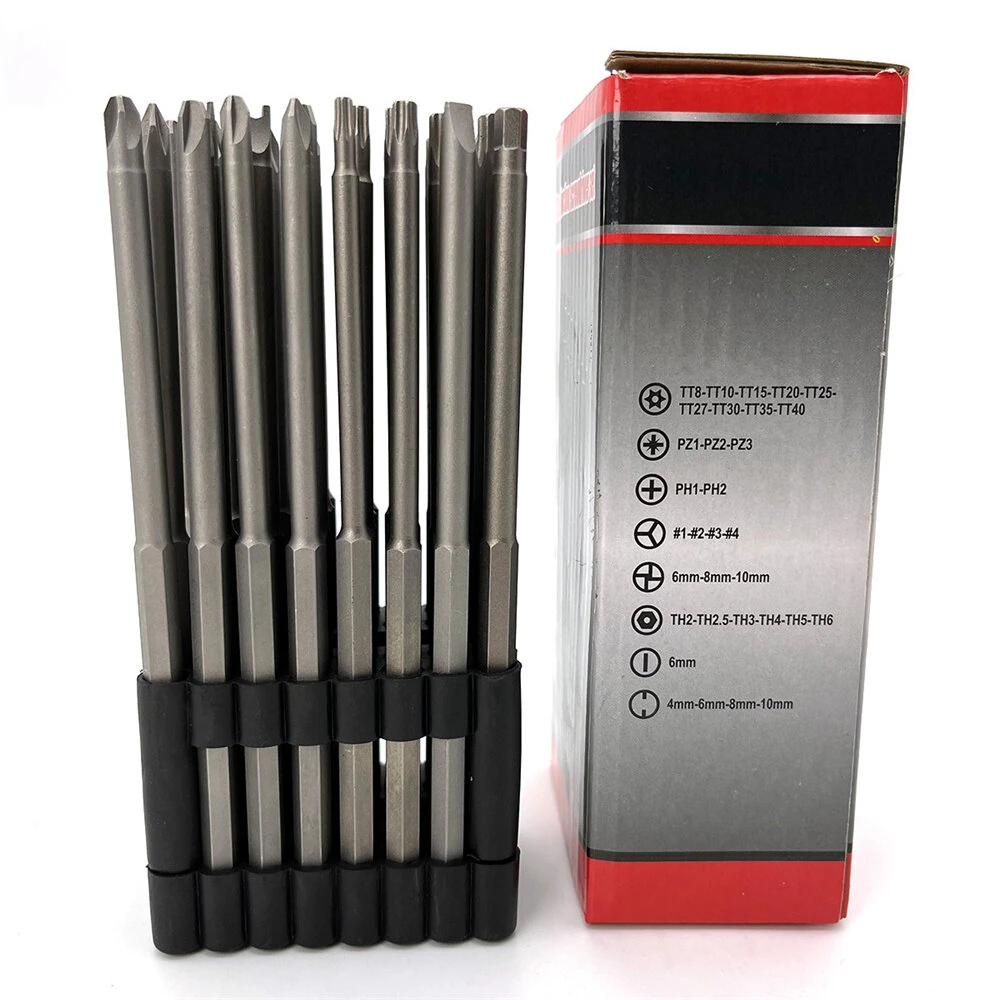 32PCS Set Extended Batch Head Combination Electric Drill Screwdriver Batch Head Irregular Hexagonal Cross One Word Batch Head Carbon Steel — view 7
