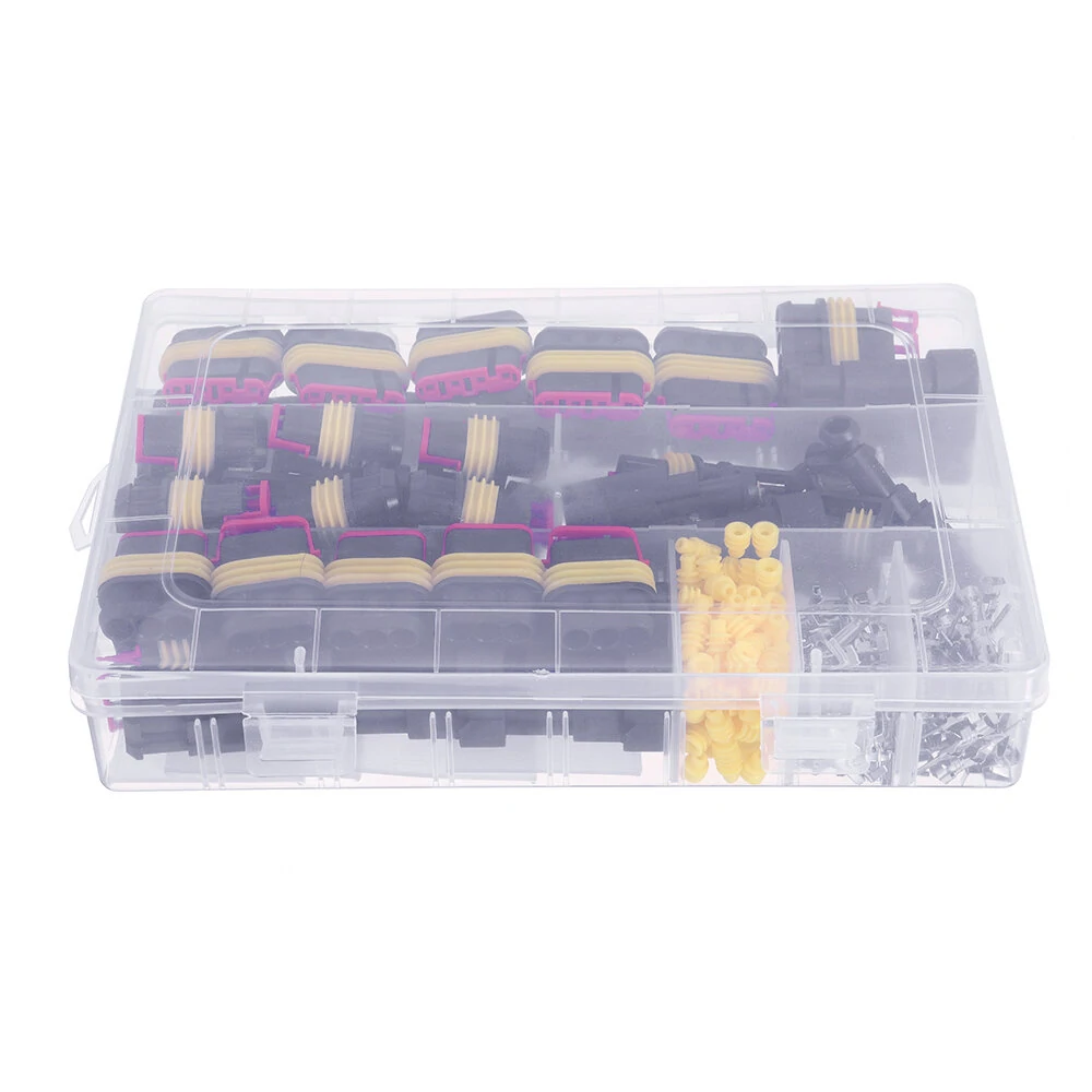 352pcs Car Electrical Connectors Kits Waterproof Electrical Wire Connector Plug for Car Waterproof Parts — view 3