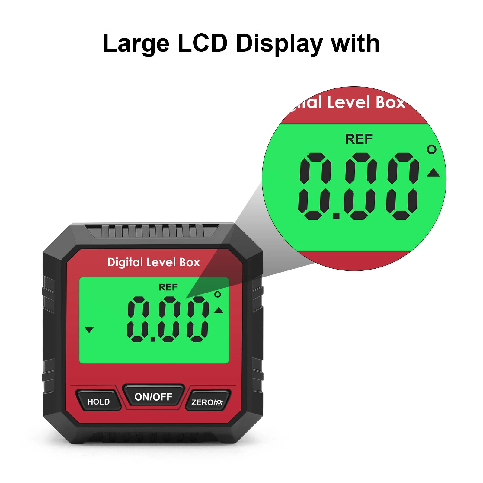 360° Digital Level Angle Gauge Mini Measuring Protractor Inclinometer with Electronic Magnetic Base Backlight Carpenter Tools — view 7