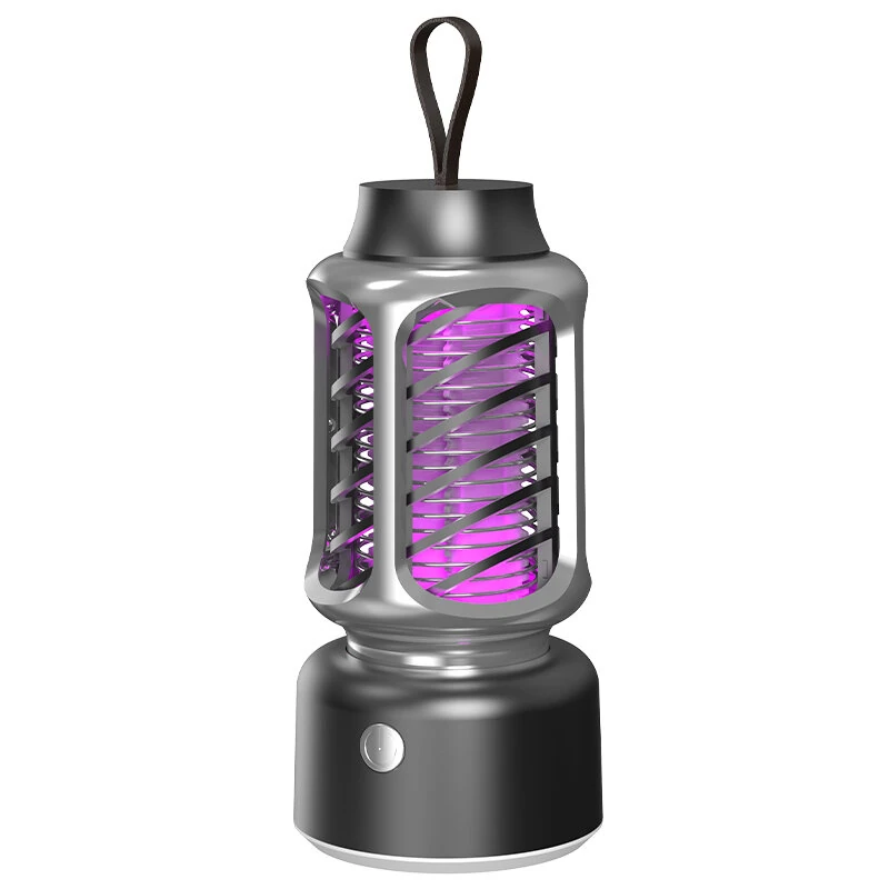 360° Electric Shock Mosquito Killer Lamp USB Charging Portable Household Electric Mosquito Killing Photocatalyst Outdoor Camping Dual Lighting Modes — Pricio