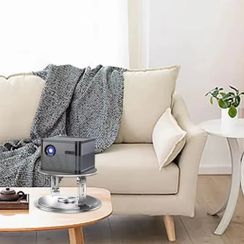 360° Rotatable Wall-Mounted Desktop Storage Rack for Home Use, No Drilling Required, Projector Stand, Tray — view 7