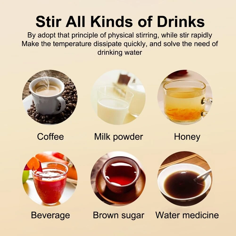 380ML Smart Magnetic Stirring Cup w/LCD & Temperature Detection Self-stirring Coffee Mug Magnetic Stirring Cup Rechargeable Automatic Mixing Cup for Coffee Tea Hot Chocolate — view 8