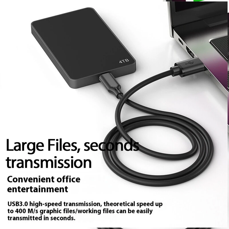 3A 60W USB-A to Type-C Cable Fast Charging Data Transmission Tinned Copper Core Line 0.5M/1M/2M Long for iPhone 16 16 Plus 15 Pro 15 Pro Max for Huawei Mate XT for Xiaomi 15pro for Samsung Galaxy Z Flip6 — view 4