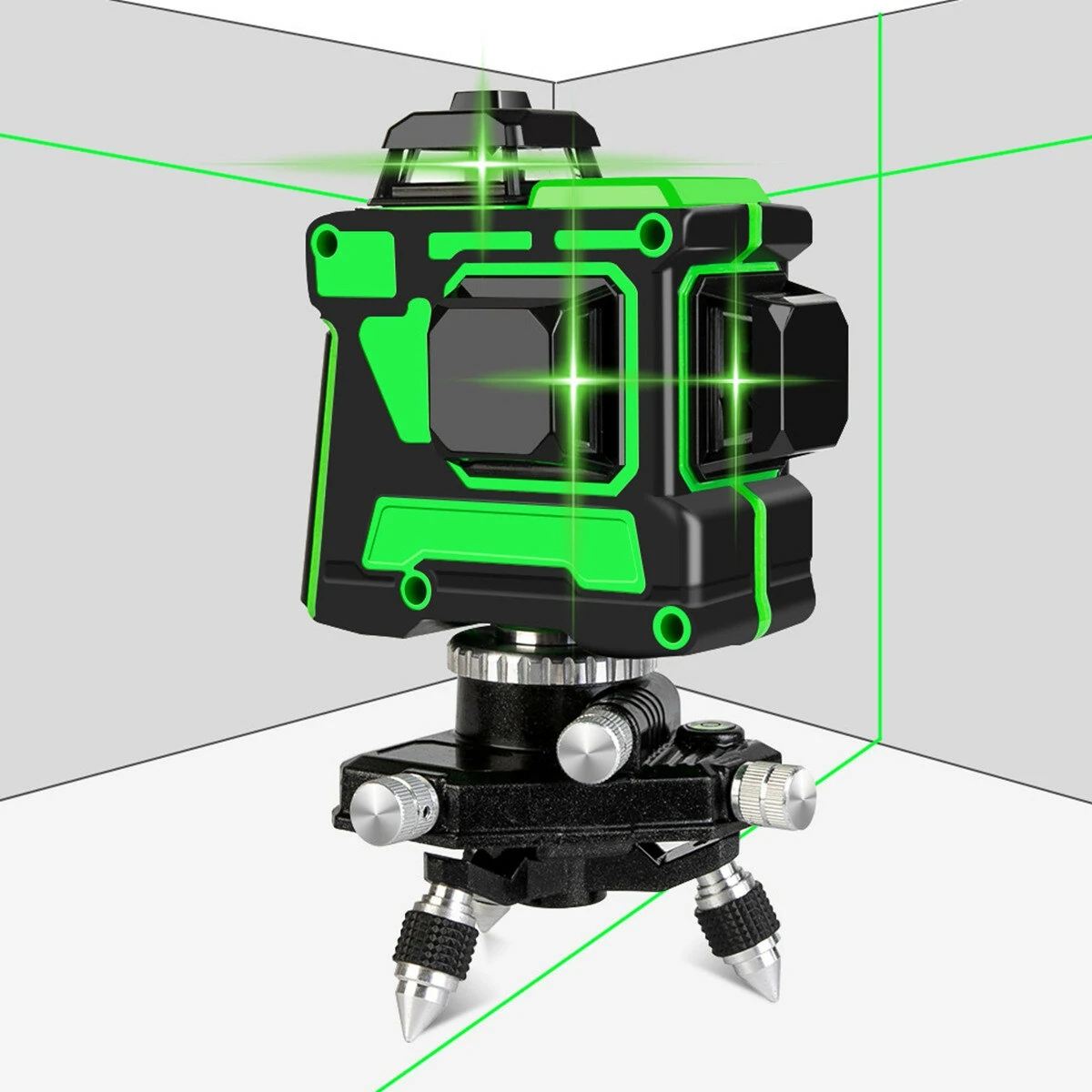 3D 12 Line Green Light Laser Level Digital Self Leveling 360° Rotary Measure — Pricio