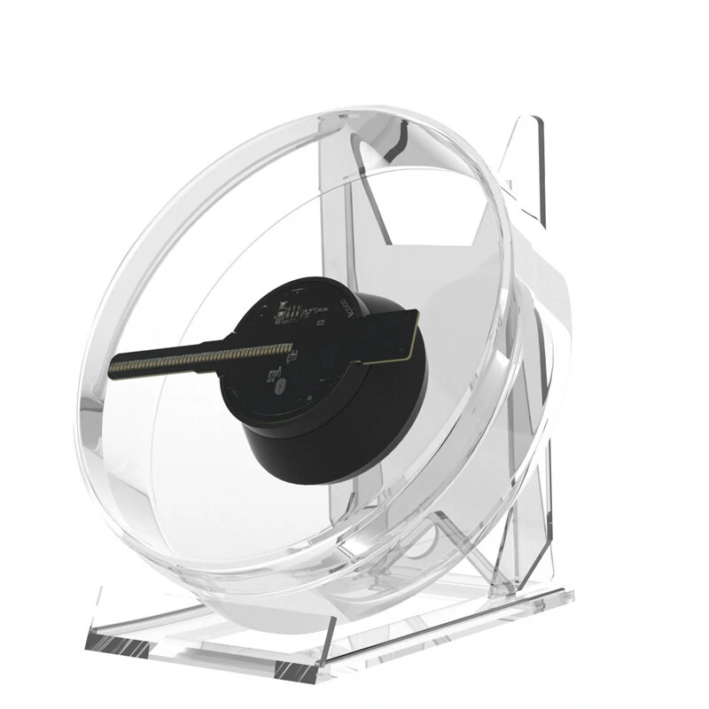 3D Fan Hologram Projector Remote Display Support Images and Video for Placing on Desks, Restaurants, Homes, Etc. to Increase the Fun — view 3