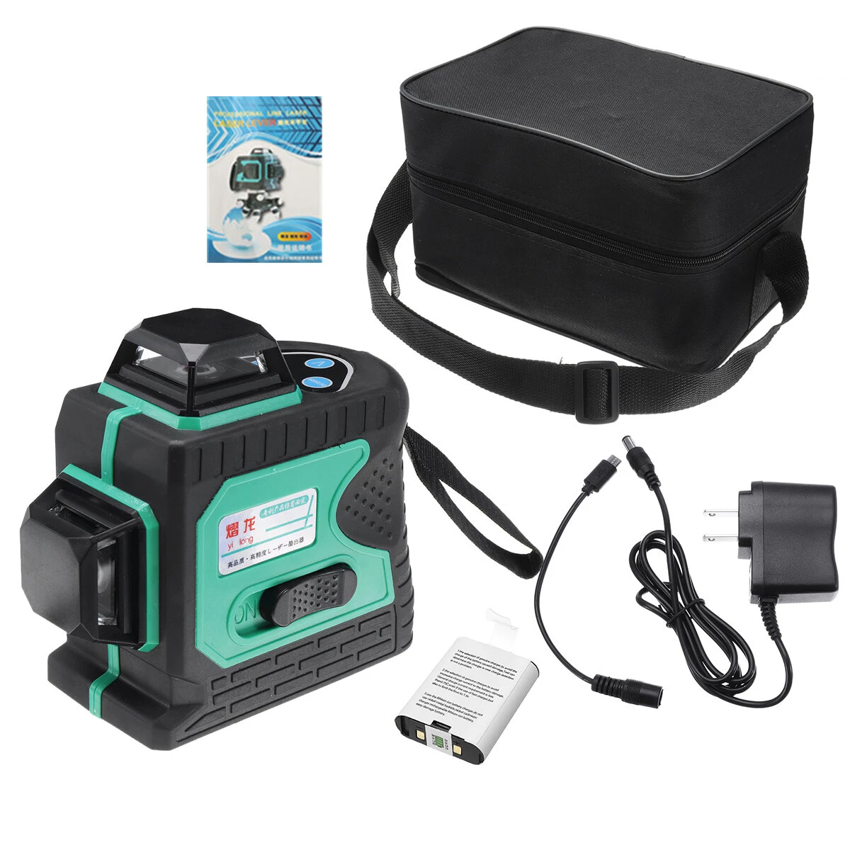 3D Green Auto Laser Level 12 Lines 360° Horizontal & Vertical Cross Build Tool — view 4