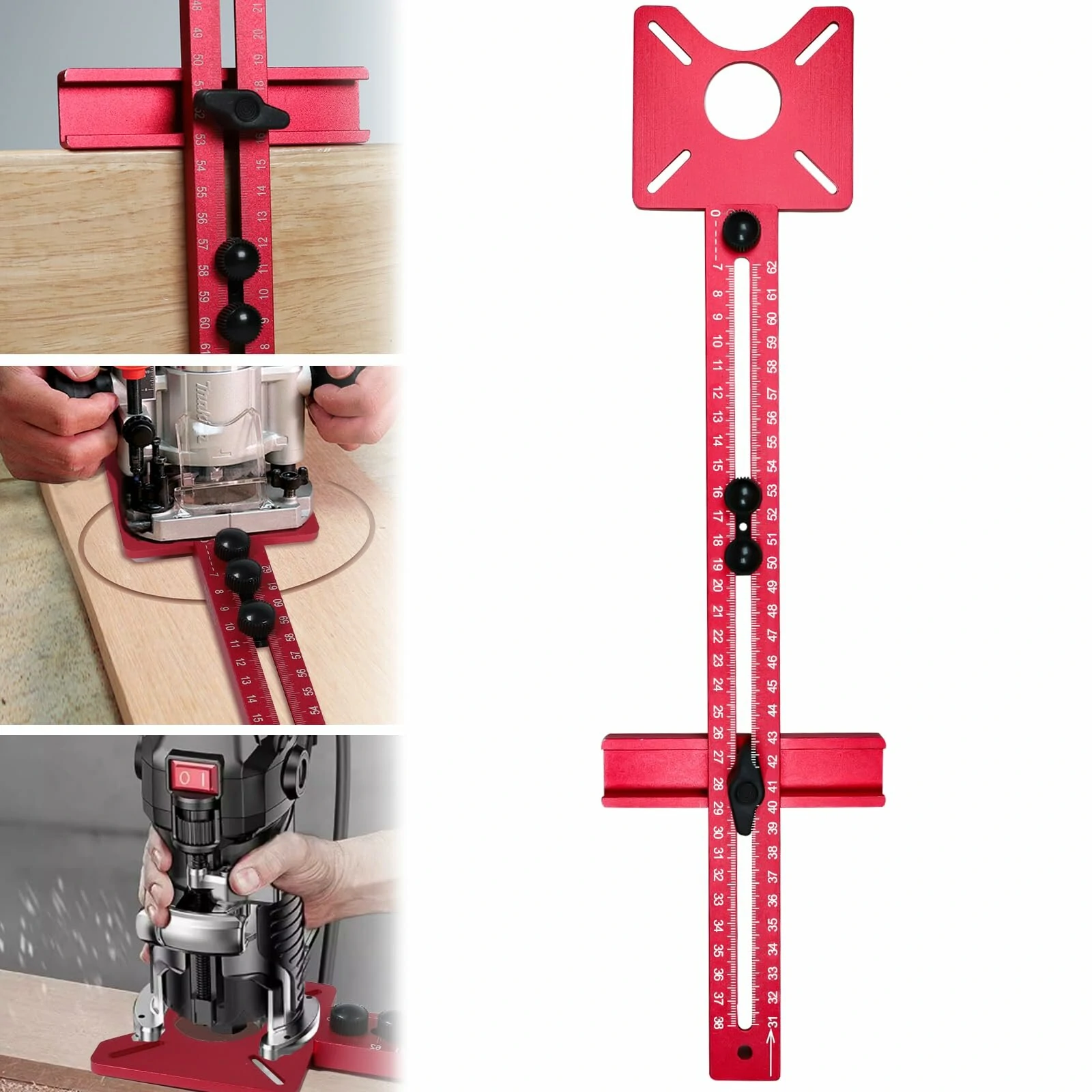 3in1 Router Table Milling Circle Bracket with Base Multif Auxiliary Circular Drilling Machine Woodworker Cut Milling Tools — view 2
