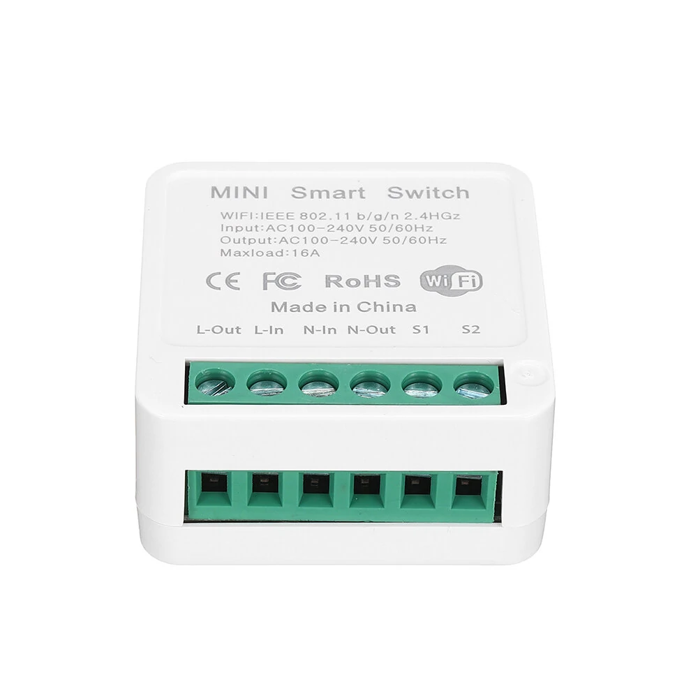 3Pcs 16A Mini Smart Wifi DIY Switch Support 2 Way Control Smart Home Automation Module Work with Alexa Google Home Smart Life App — view 3