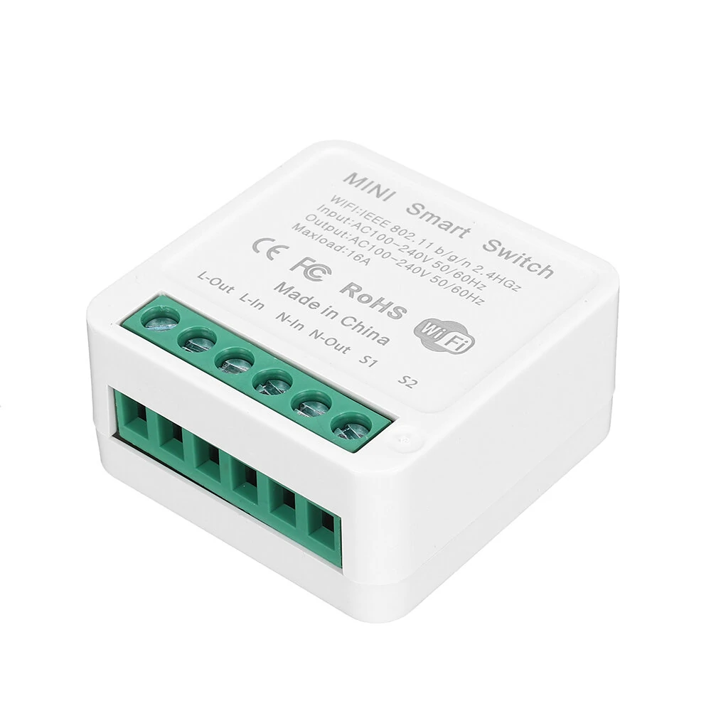 3Pcs 16A Mini Smart Wifi DIY Switch Support 2 Way Control Smart Home Automation Module Work with Alexa Google Home Smart Life App — view 6