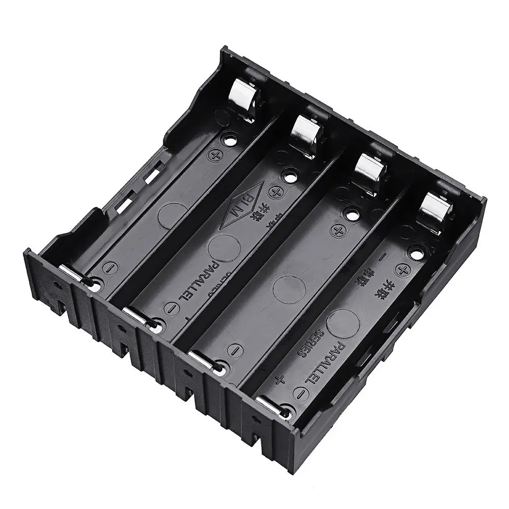 3pcs 4 Slots 18650 Battery Holder Plastic Case Storage Box for 4*3.7V 18650 Lithium Battery with 8Pin — Pricio