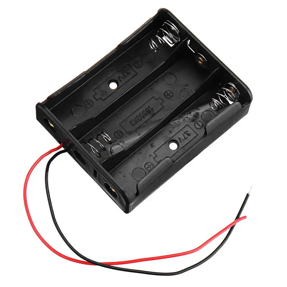 3pcs 4 Slots 18650 Battery Holder Plastic Case Storage Box for 4*3.7V 18650 Lithium Battery — view 2