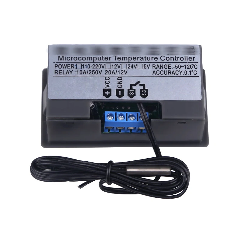 3PCS DC12V Temperature Controller Digital Display Thermostat Module Temperature Control Switch Micro Temperature Control Board — view 7