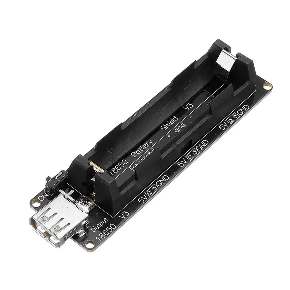 3Pcs ESP32 ESP32S 18650 Battery Charge Shield V3 Micro USB Type-A USB 0.5A Test — Geekcreit