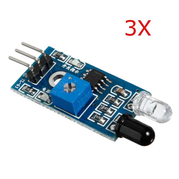 3Pcs Infrared Obstacle Avoidance Sensor For  Smart Car Robot — view 2