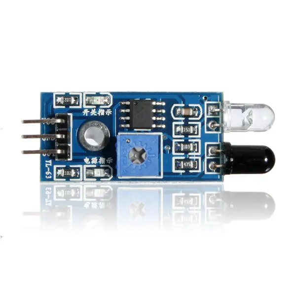 3Pcs Infrared Obstacle Avoidance Sensor For  Smart Car Robot — view 3