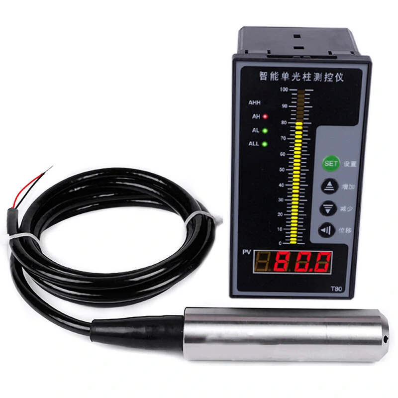 4-20MA Level Sensor Liquid Sensor Water Level Display Instrument / Beam Digital Display Control Instrument Level Transmitter for Water Level/Liquid Level/Oil Level — view 2