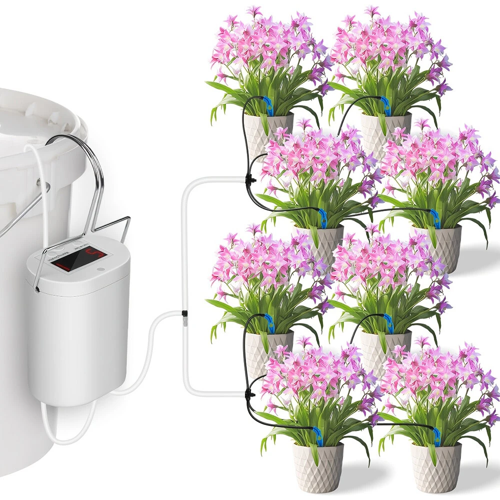 4 Adjustable Drip Arrow Intelligent Automatic Watering Machine Watering Device Timing Artifact Potted Garden Plant Spray Drip Irrigation — view 2