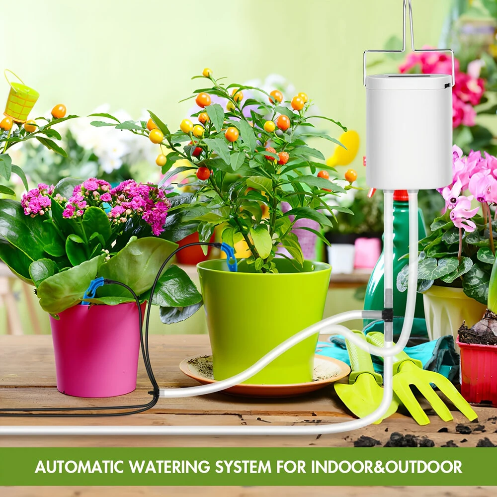 4 Adjustable Drip Arrow Intelligent Automatic Watering Machine Watering Device Timing Artifact Potted Garden Plant Spray Drip Irrigation — view 3