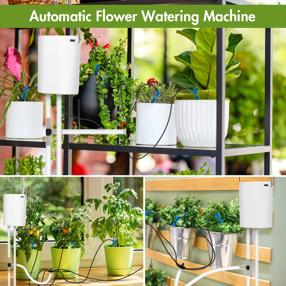 4 Adjustable Drip Arrow Intelligent Automatic Watering Machine Watering Device Timing Artifact Potted Garden Plant Spray Drip Irrigation — view 5