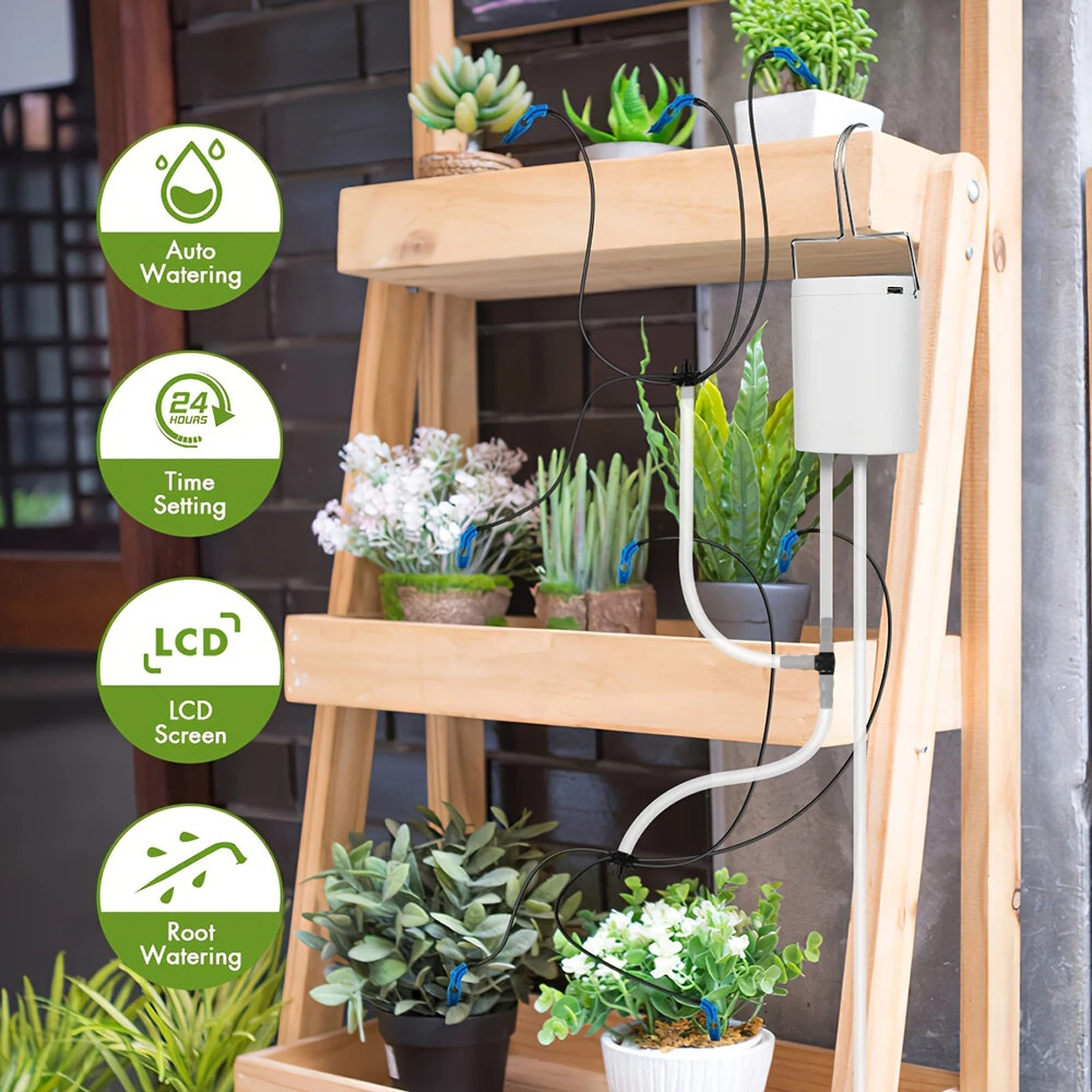 4 Adjustable Drip Arrow Intelligent Automatic Watering Machine Watering Device Timing Artifact Potted Garden Plant Spray Drip Irrigation — view 7