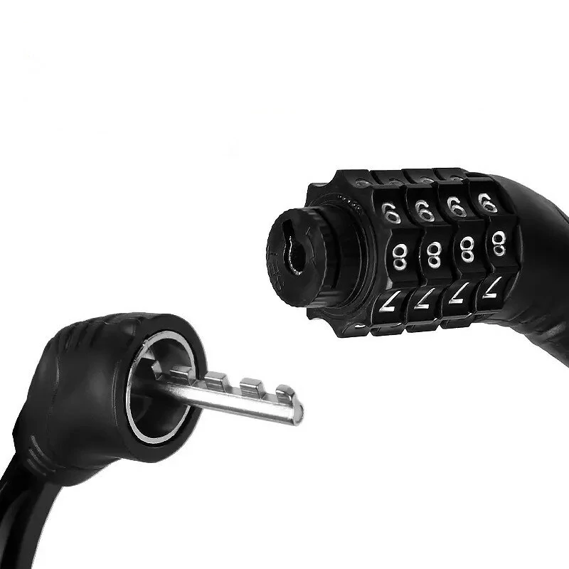 4 Digit Password Cable Lock Anti Theft Combination For Bicycle Motorcycle Scooter — view 5
