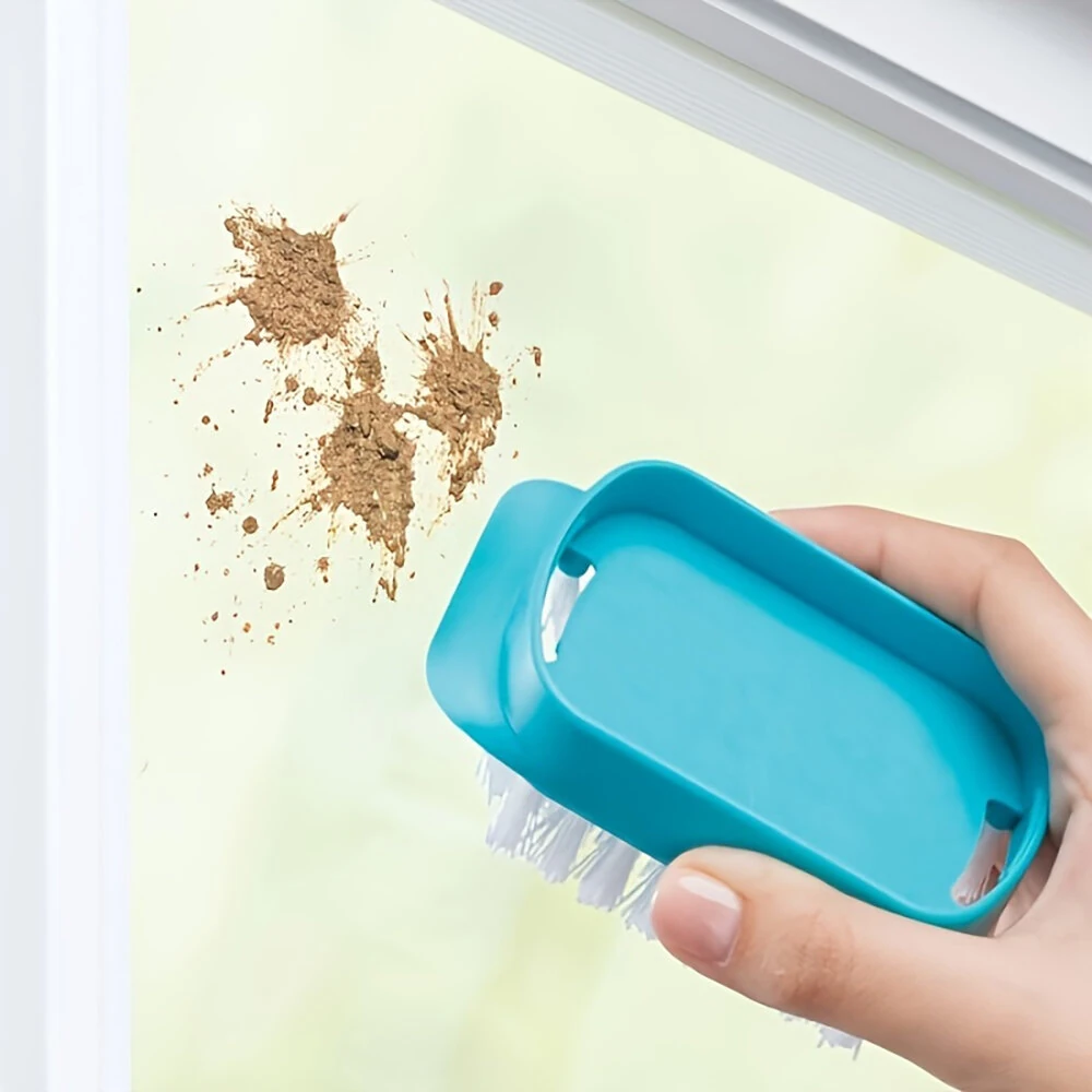 4-in-1 Home Glass Cleaning Brush Glass Cleaning Brush Multi-function Window Cleaner Creative Household Cleaning Tools Suitable for Bathroom Mirror Window Glass Tile — view 6