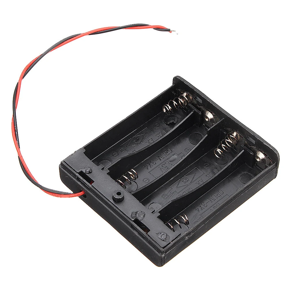 4 Slots AA Battery Box Battery Holder Board with Switch for 4xAA Batteries DIY k — view 4