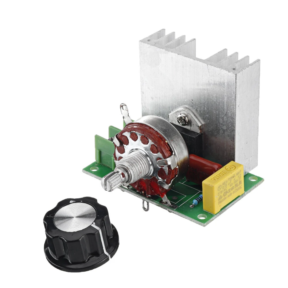 4000W SCR Electronic Voltage Regulator Speed Controller Control Board Governor Dimmer High Power Module AC 220V Resistive Load — view 5