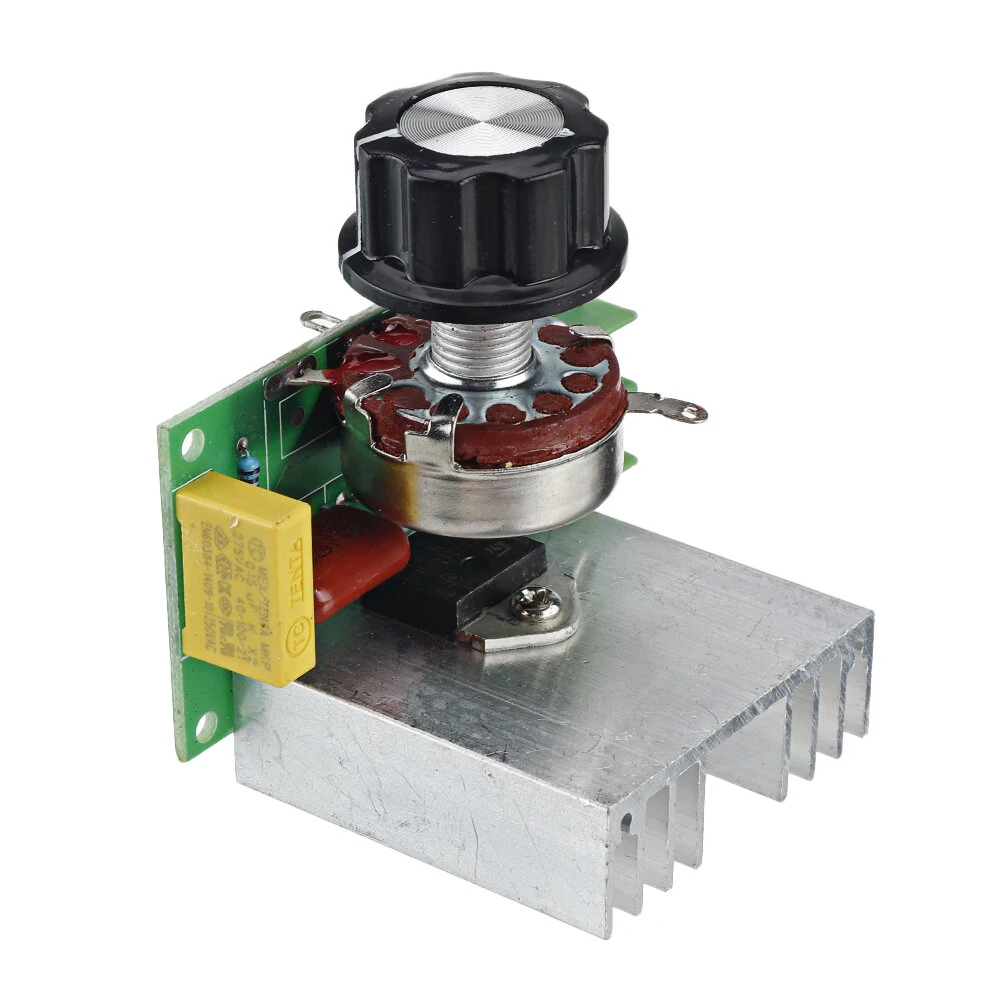 4000W SCR Electronic Voltage Regulator Speed Controller Control Board Governor Dimmer High Power Module AC 220V Resistive Load — view 6