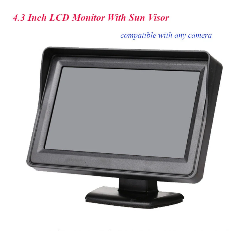4.3 inch Car LCD Monitor Desktop With Sun Visor Reversing Image Display — view 4