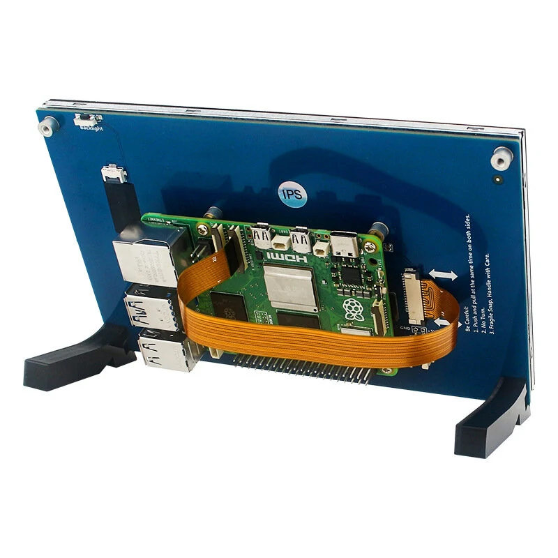 4.3/5/7 Inch Raspberry Pi 5 DSI Touch Screen IPS Display 800*480 LCD MIPI CSI Cable Standard Monitor Capacitive Touch for RPI 5 Pi5 — view 3