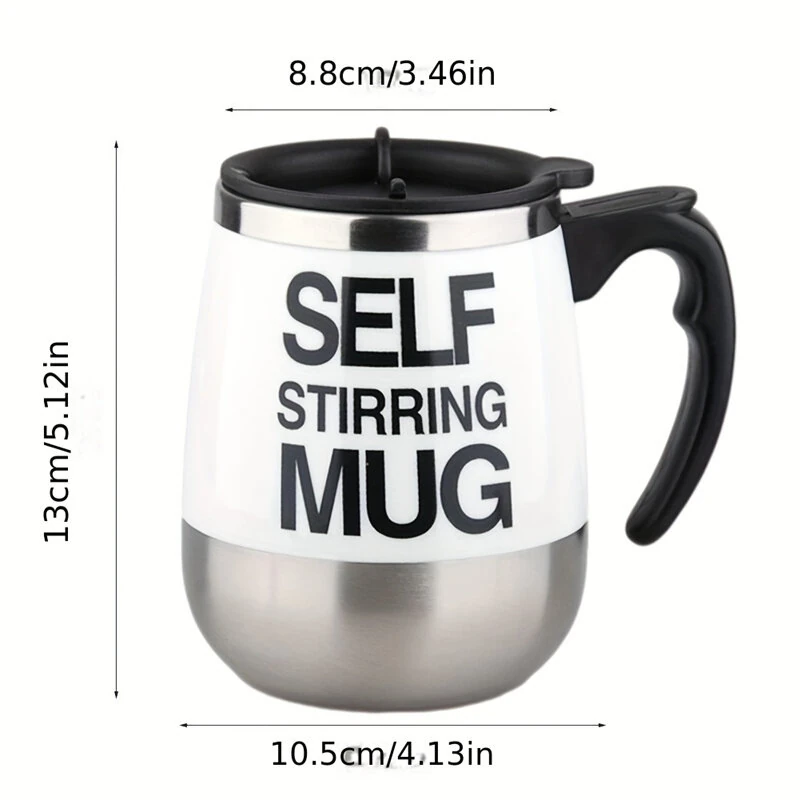 450ml Electric Self Stirring Magnetic Stainless Steel Coffee Mug Coffee Milk Mixing Cup Blender Lazy Smart Mixer Thermal Cup — view 7