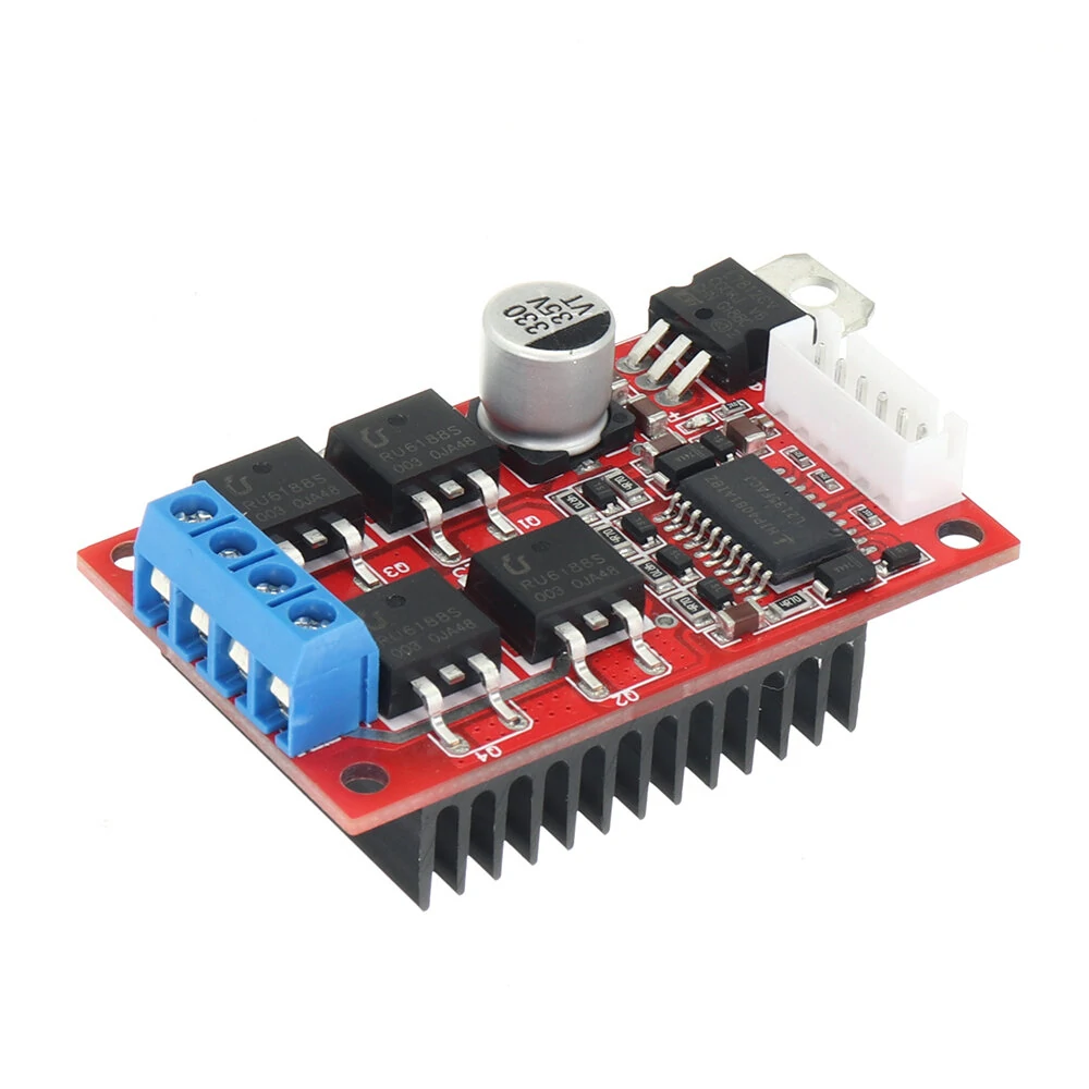 450W 20A H Bridge DC Motor Speed Controller Driver Module DC12-36V PWM Level Motor Control Switch Forward Reverse Brake — view 6