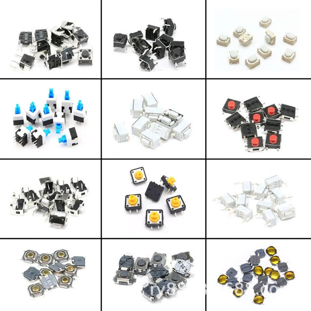 460PCS Tact Switch Push Button Switch Micro Switch For Car Remot/TV/Toys/Home Use Button Caps Kit — view 6