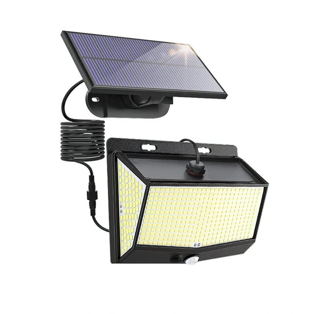 468 LED Super Bright Outdoor Solar Lamp Waterproof 3 Modes Motion Sensor Human Induction Solar Garden Light Yard Garage Lights — view 2