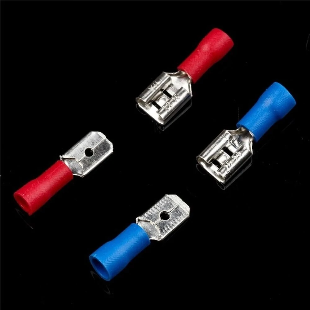 480/300/280Pcs Assorted Spade Terminals Insulated Cable Connector Electrical Wire Crimp Butt Ring Fork Set Ring Lugs Rolled Kit — view 7