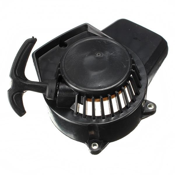 49cc Pull Starter Dirt Bike Mini Moto Mini Quad Hand Pull Start Black — view 3