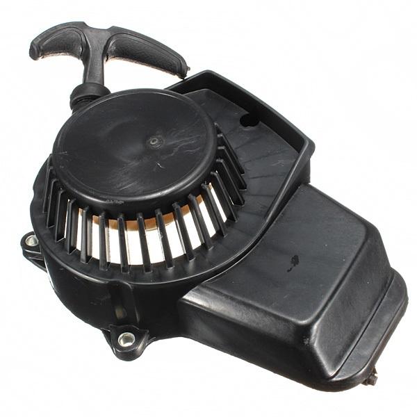 49cc Pull Starter Dirt Bike Mini Moto Mini Quad Hand Pull Start Black — view 4