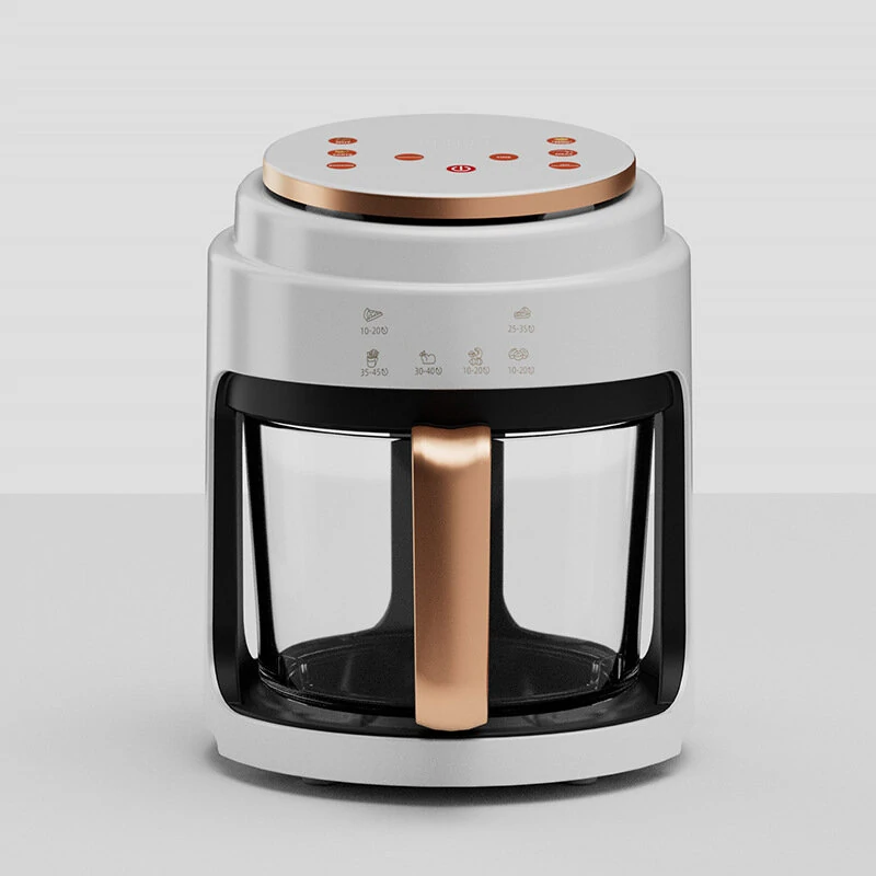 4L Capacity Fully Automatic Household Air Fryer with Touch Control Visible Window for Healthy and Convenient Home Cooking — view 2