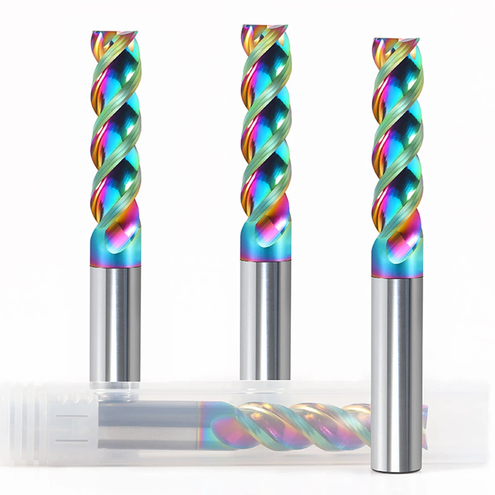 4mm 10mm Shank 3 Flutes Tungsten Carbide CNC Router Bit 4mm/10mm Cutting Diameter 12mm/24mm/30mm Cutting Length Milling Cutter End Mill — view 2