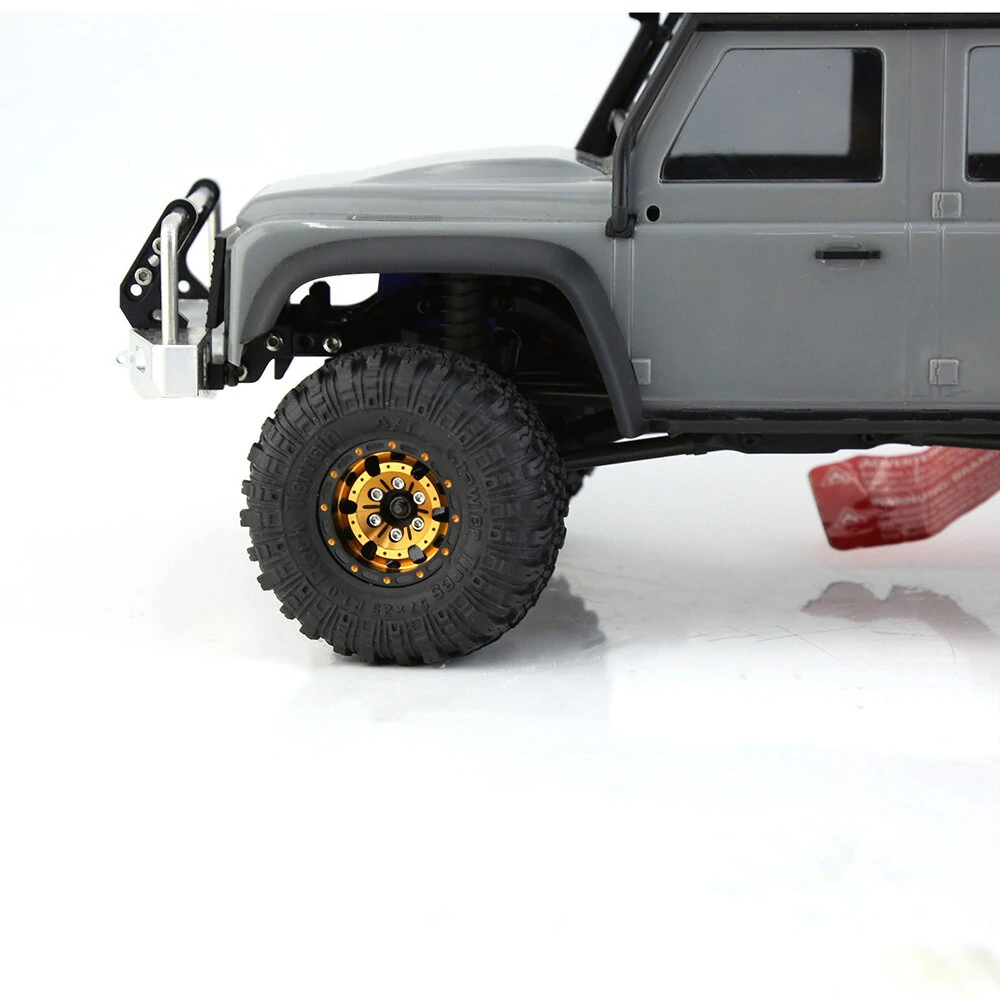 4pcs 1.0 inch Climbing Car Aluminum Alloy Hub Wasteland Wheel Tires for 1/18 TRX4M SCX24 FMS FCX18 FCX24 Furitek FX118 RC Car Parts — view 11