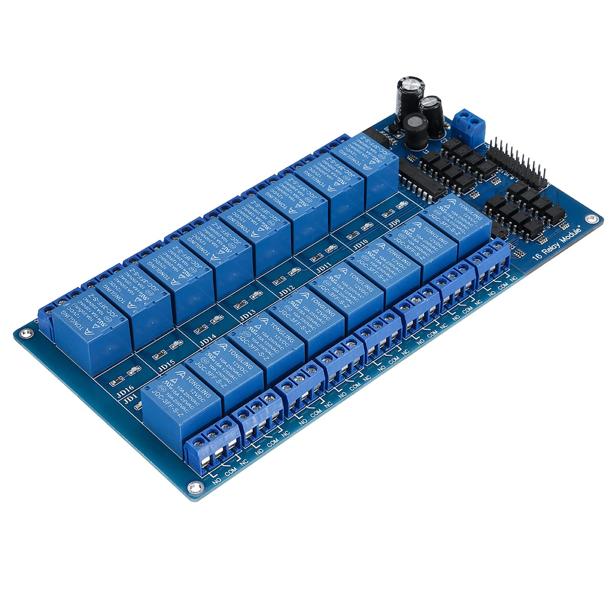4Pcs 12V 16CH Channel Relay Module With Optocoupler For PIC AVR DSP ARM — view 2