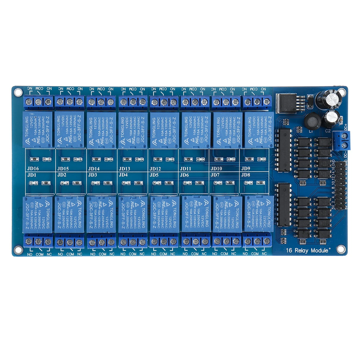 4Pcs 12V 16CH Channel Relay Module With Optocoupler For PIC AVR DSP ARM — view 6