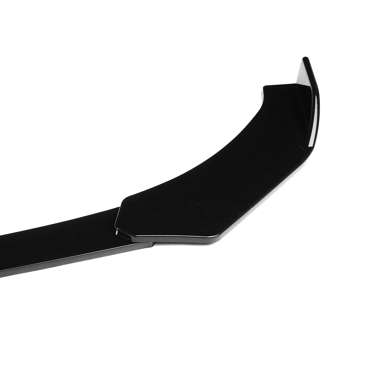 4PCS Black Front Lip Chin Bumper Spoilers Body Kits For Car Universal — view 6