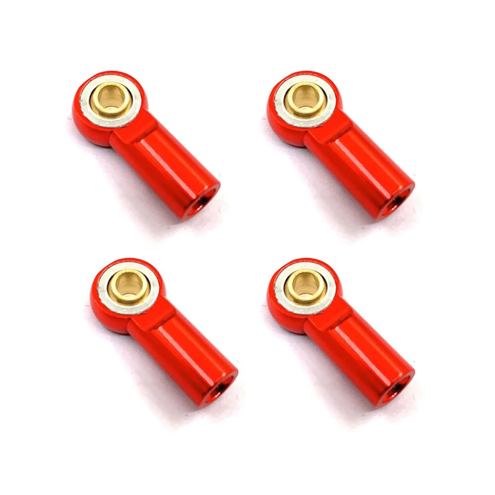 4PCS Metal M3 Aluminum Link Tie Rod End Ball Joint for 1/10 Crawler SCX10 D90 Racing RC Car Parts — view 4