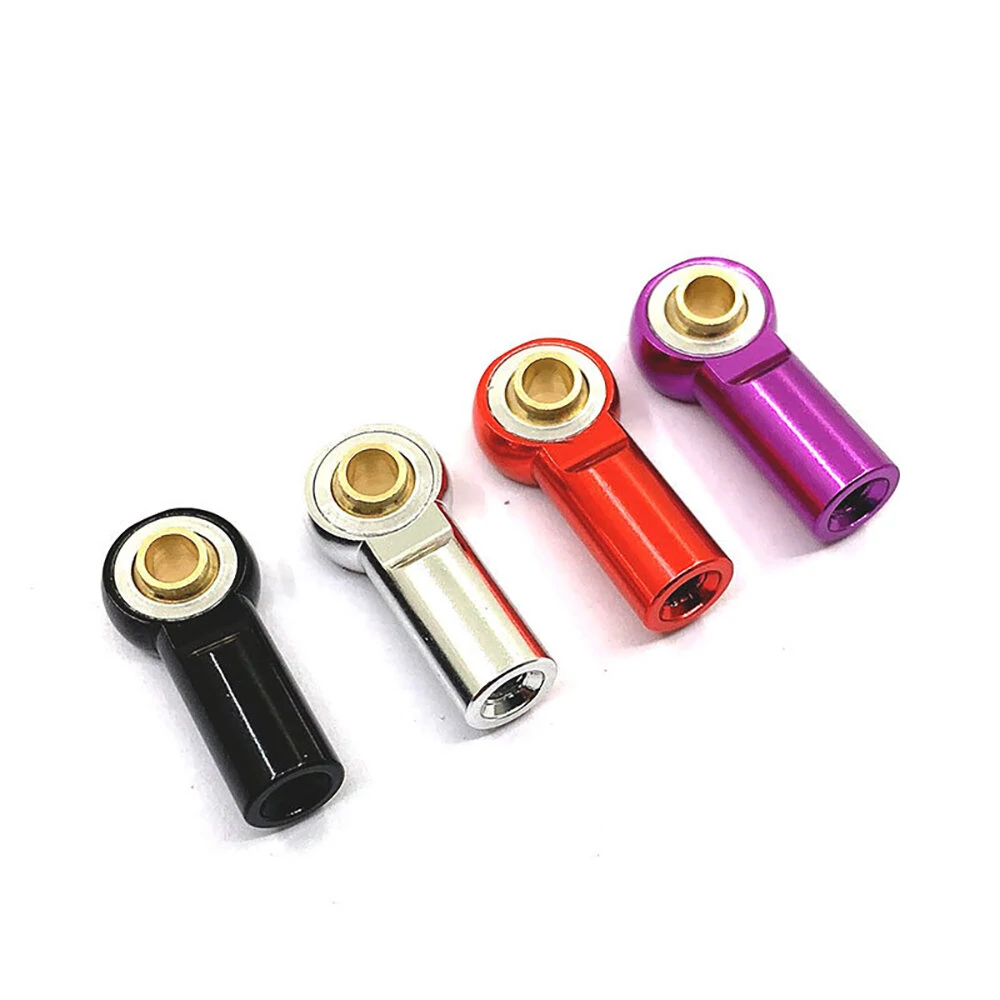 4PCS Metal M3 Aluminum Link Tie Rod End Ball Joint for 1/10 Crawler SCX10 D90 Racing RC Car Parts — view 6